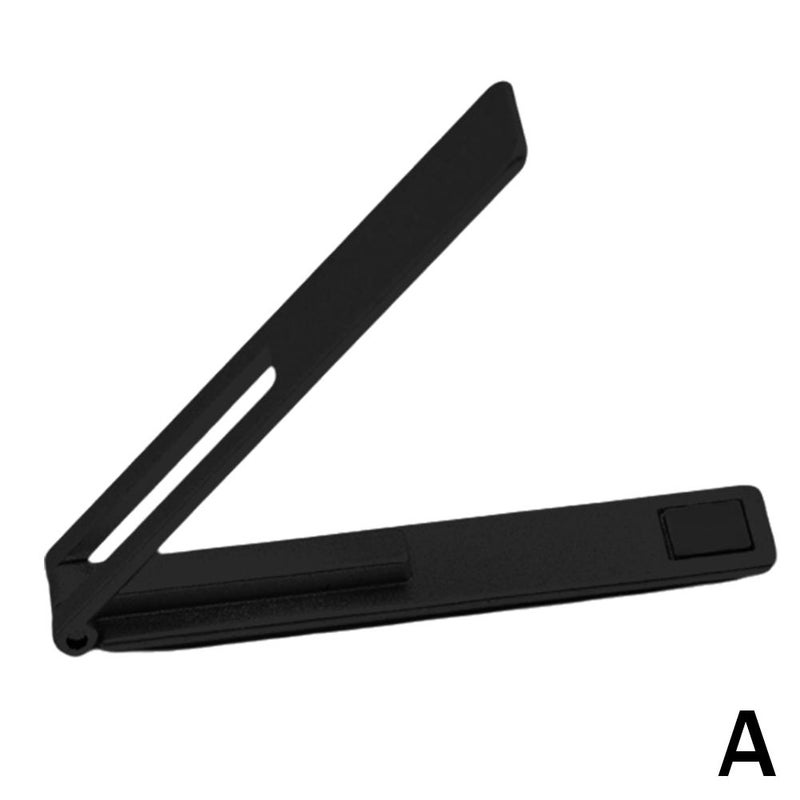 New One-Line Portable Mobile Phone Stand with Compact Back Sticker, Adhesive Support, Invisible and Foldable